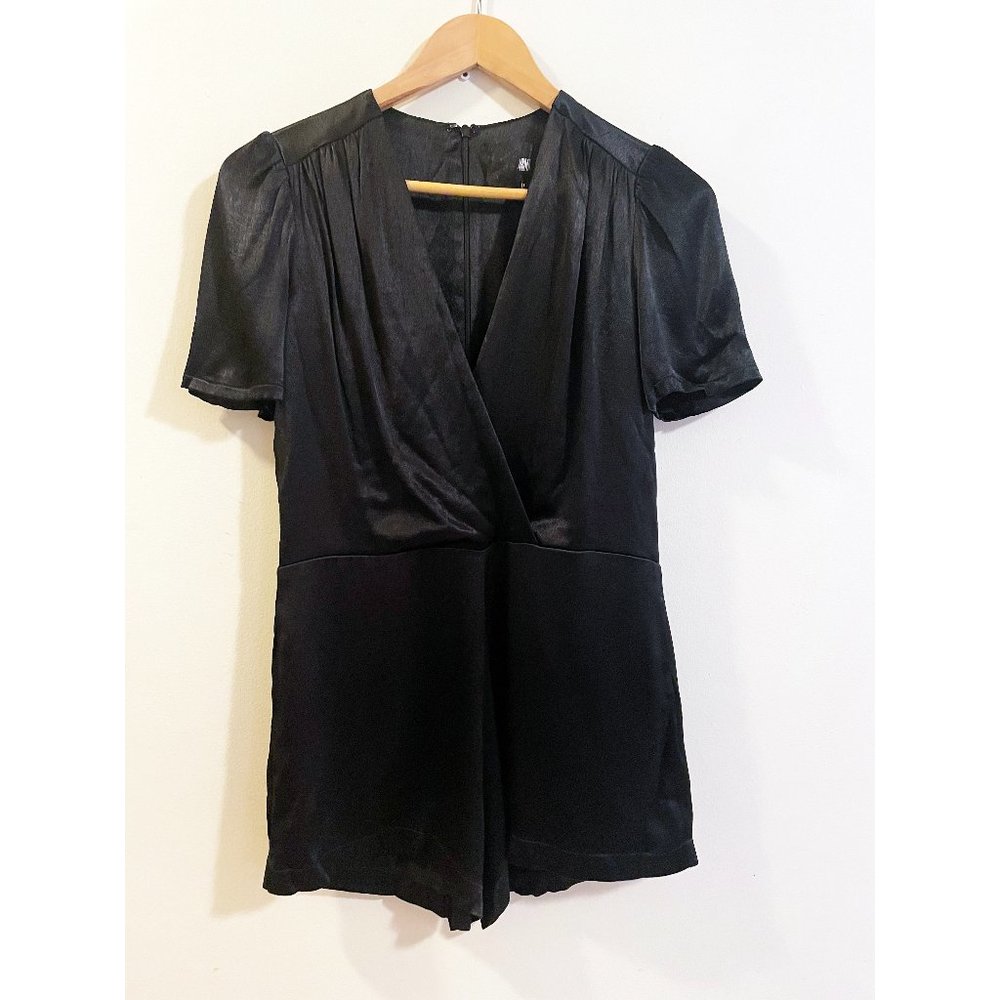 REFORMATION SATIN MINI ROMPER